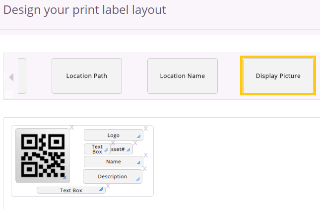 display picture print label