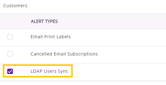 LDAP users sync