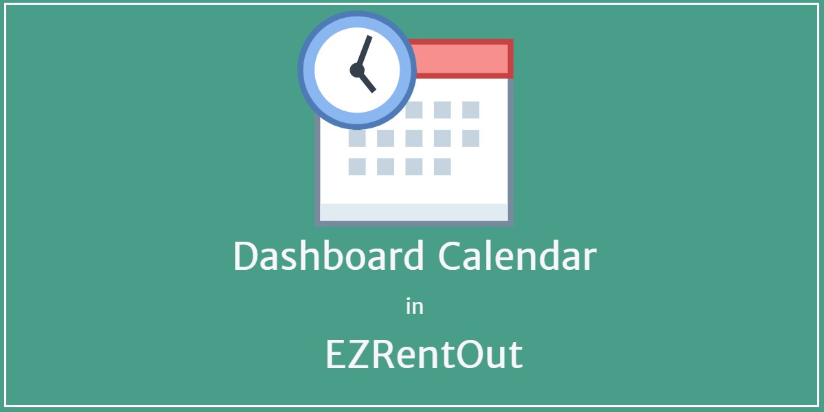 Dashboard Calendar in EZRentOut