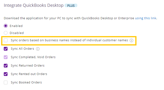 enable quickbooks desktop