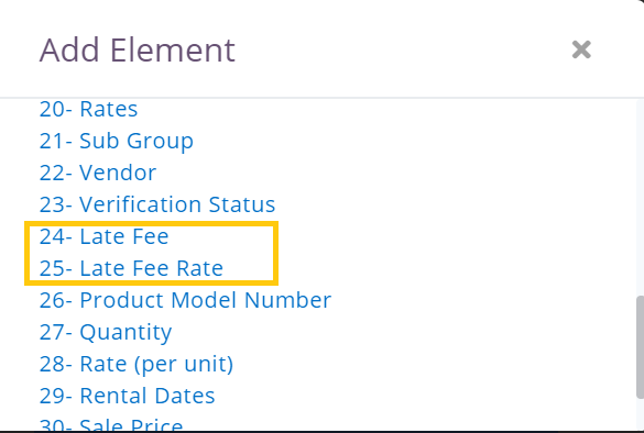 add elements to printout