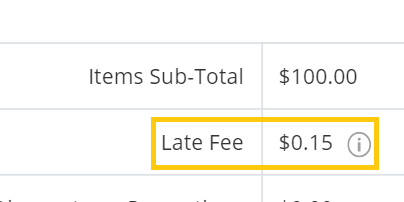 late fee for bundle
