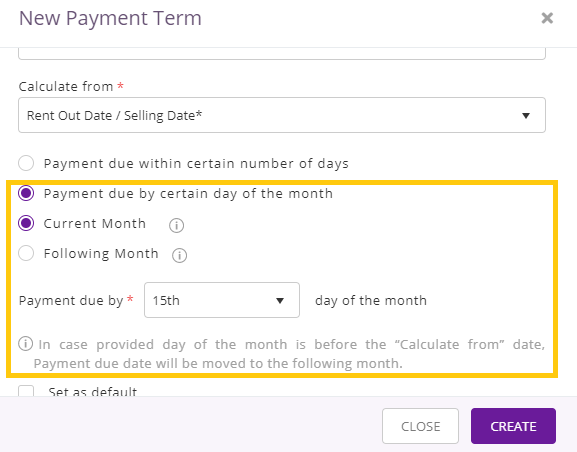 second option for calculating payment