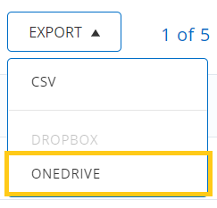 Export to OneDrive
