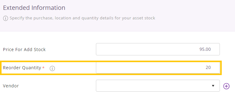 reorder quantity