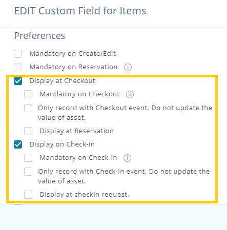 Customizing Check-in Checkout and other events