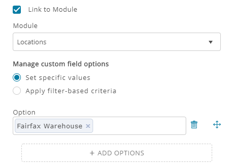 Linking custom fields to modules 4