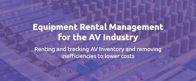 audiovisual equipment rental