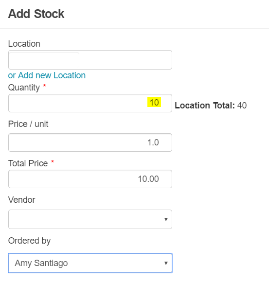 Specify stock quantity for items to be visible on webstore