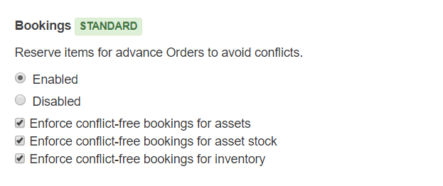 Enforce conflict free bookings on webstore