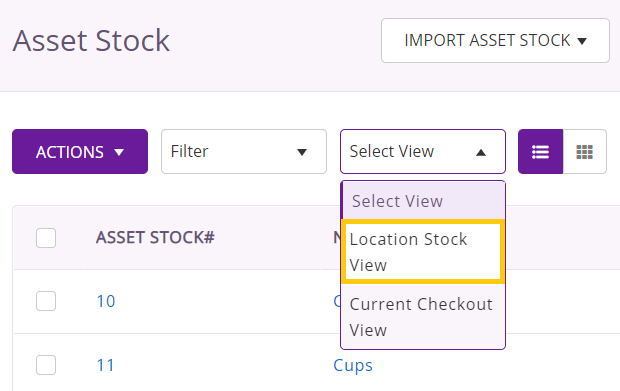 location stock view