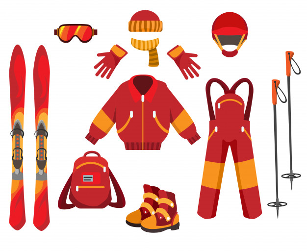 Types of skiing rental equipment