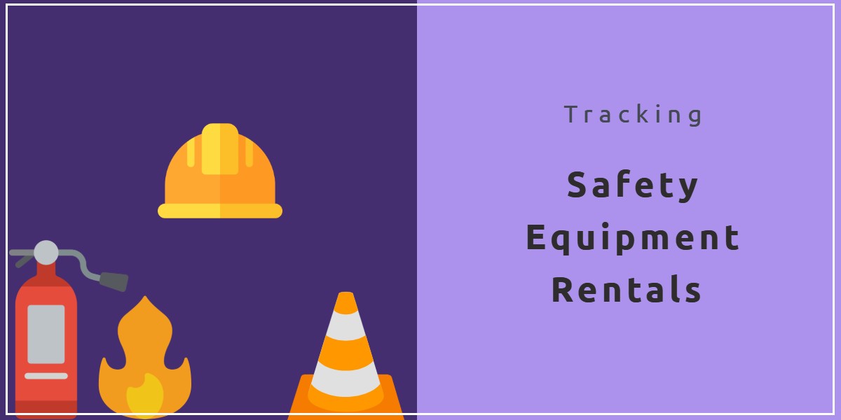 Tracking safety equipment rentals with online rental software