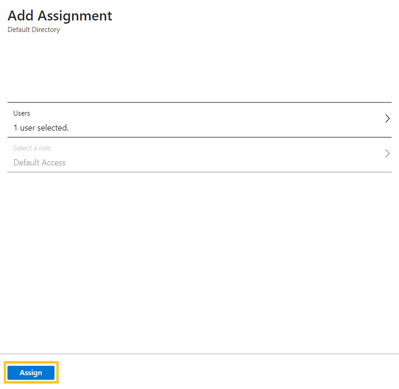 Assign the Azure AD test user 3
