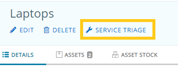 Setting up Service Triage on Groups AssetSonar