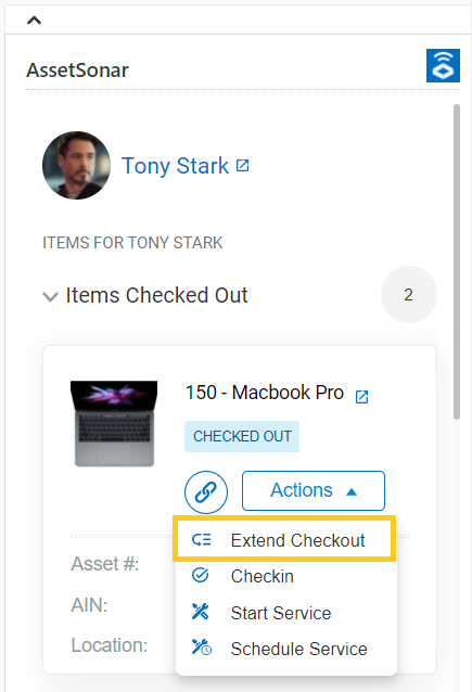 Extending checkouts for Assets 1
