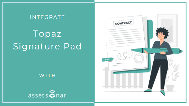Topaz Signature Pad With AssetSonar