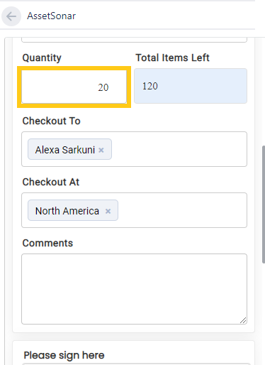 Checking out Asset Stock in Jira 4