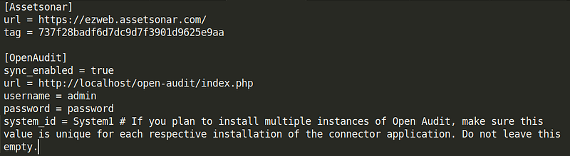 Install AssetSonar’s Open-AudIT Connector for Linux server