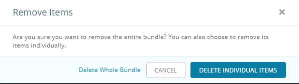 Removing Bundle from a reserved Cart1