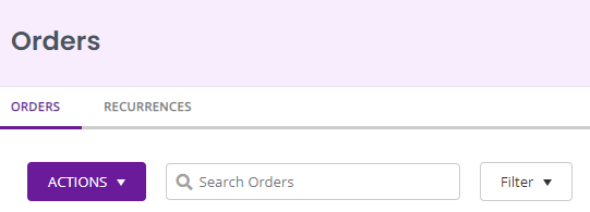 A dedicated search module for Orders in the main Orders page