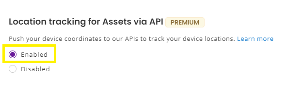 02 - GPS API Asset Location Tracking - Enable Location tracking for Assets via API