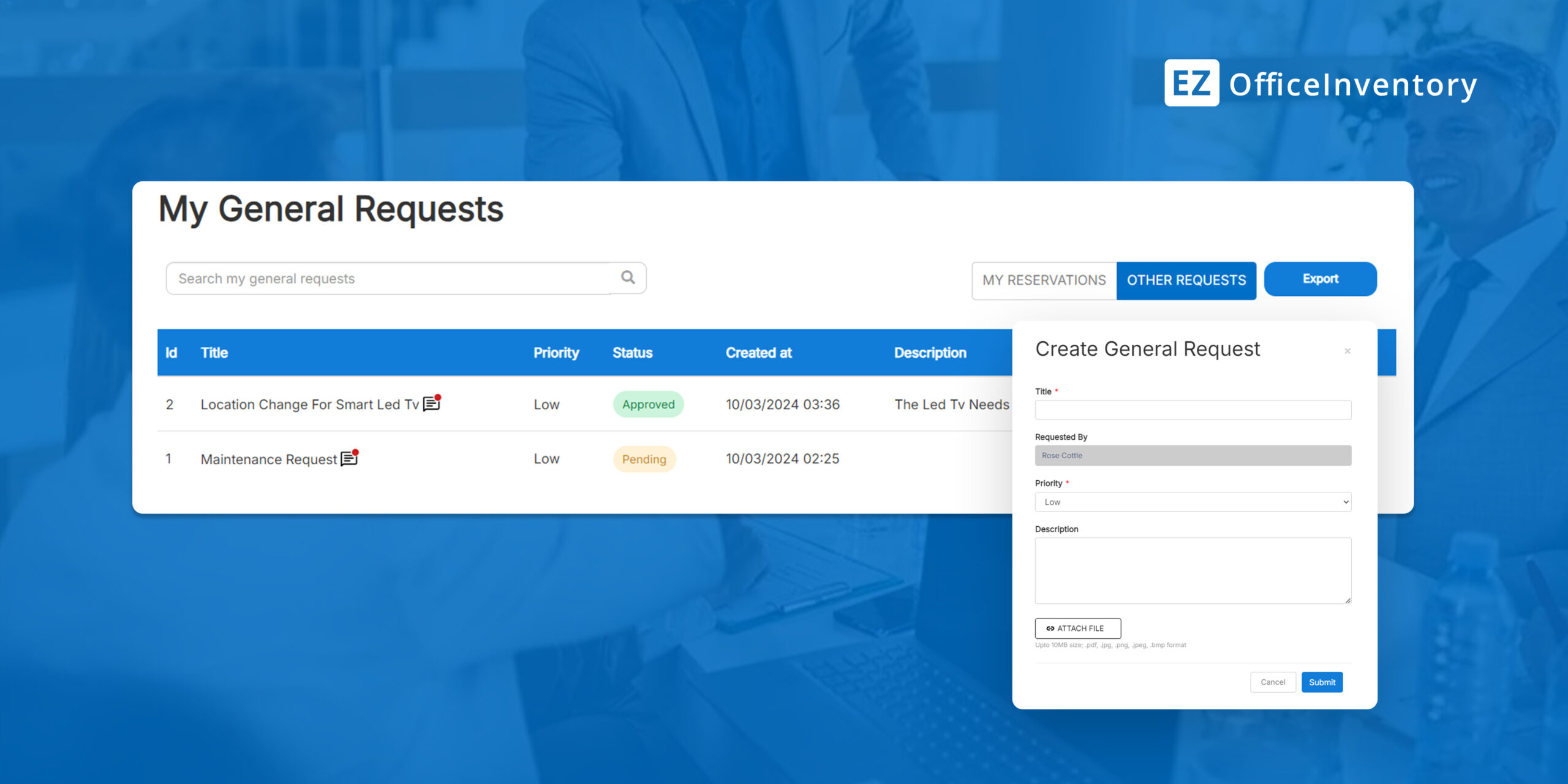 [How-to] Create General Requests Using the EZOfficeInventory Request Portal